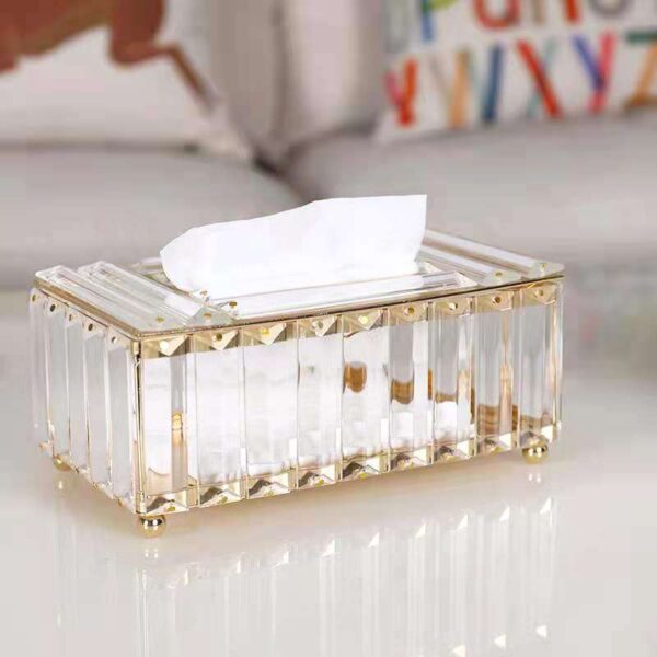 Crystal Glass Tissue Box