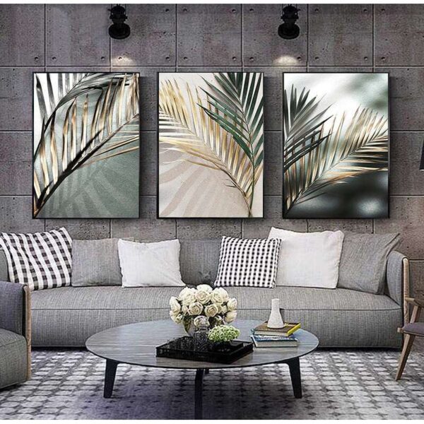 Sofa background indoor flower mural painting