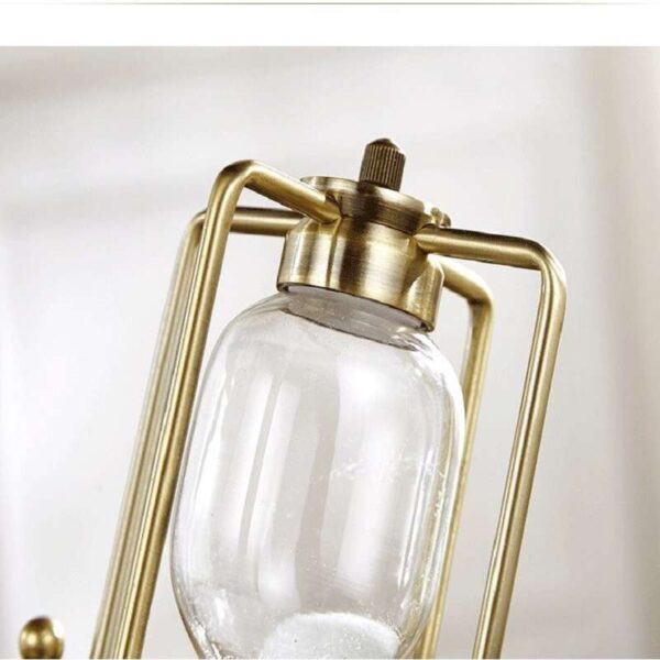 Metal frame glass sand timer hourglass