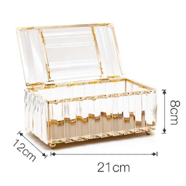 Paper Luxury Gold Crystal Acrylic Tissue Box