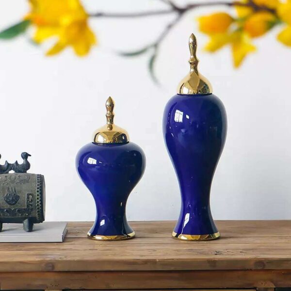 Decoration ceramic storage jar