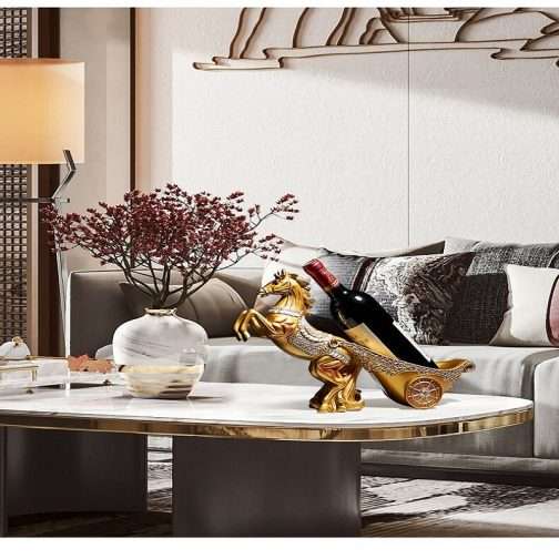 Golden horse Wine Bottle Holder