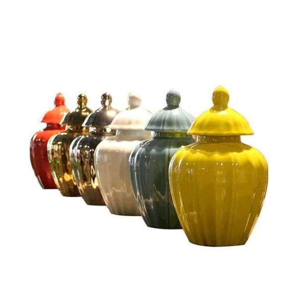Table jar ceramic storage ginger jar
