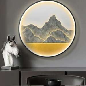 Modern glass wall paintings